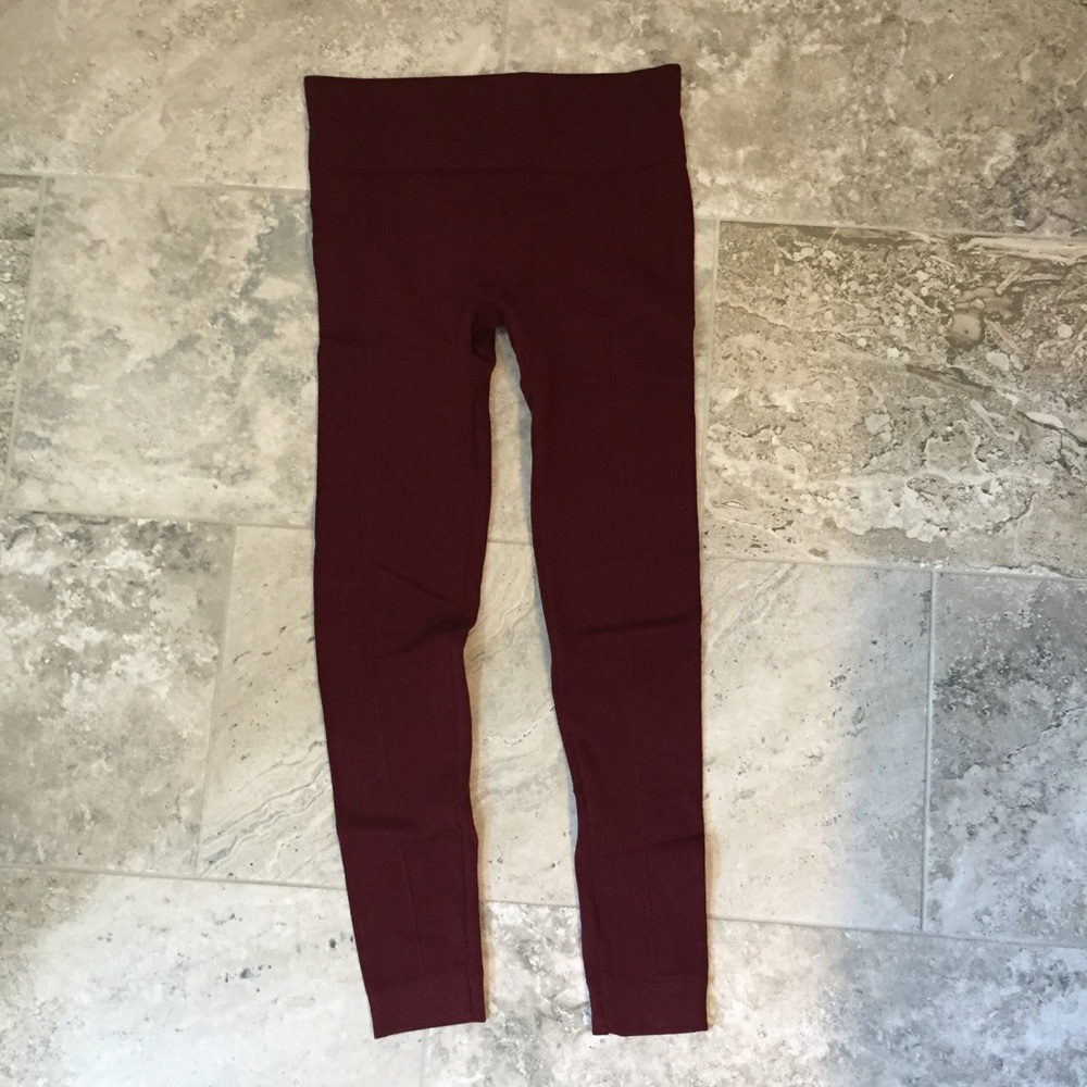 NWOT burgundy leggings